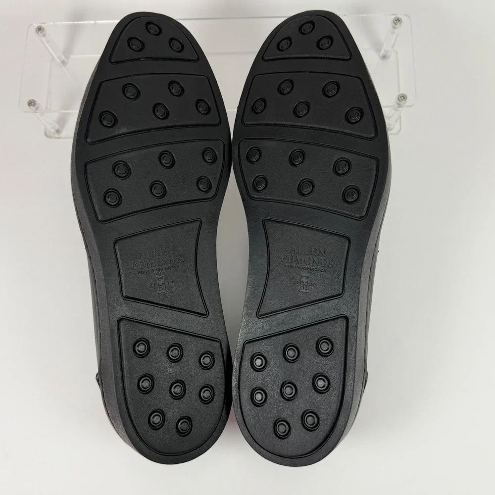 Allen Edmonds Randolph Shoes Mens Black Leather Penny Loafers Sneaker | 8 E